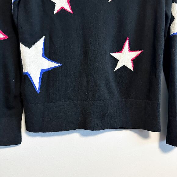 Banana Republic Italian Merino Blend Novelty Star Print Sweater Size XS - Picture 8 of 11